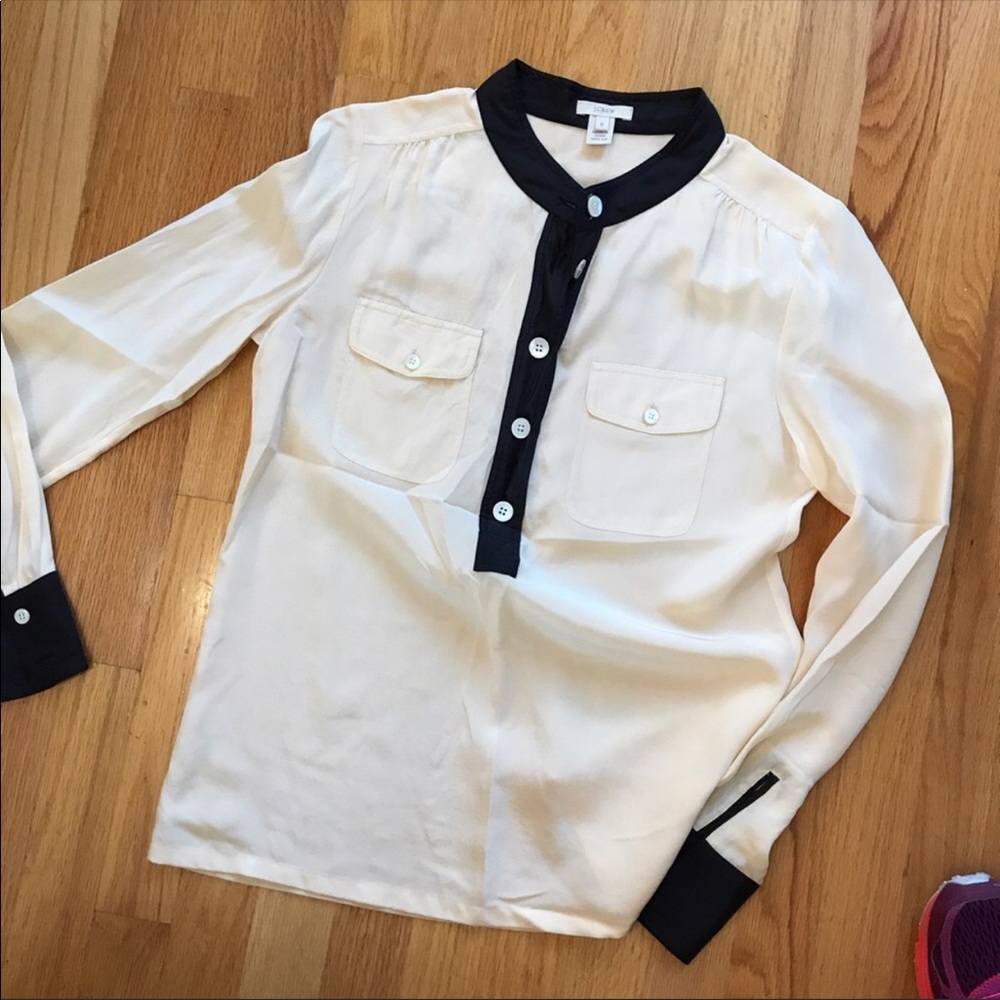 J. Crew Silk Blouse 0